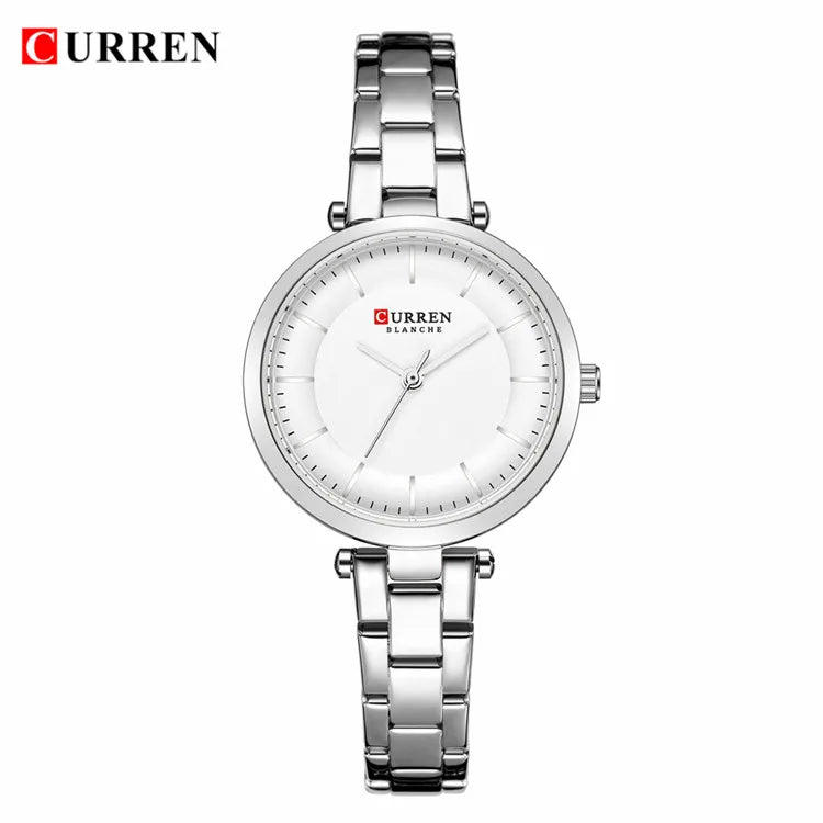 Reloj metálico de mujer