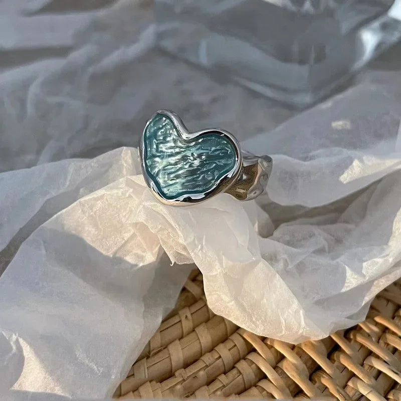 Anillo ajustable de corazón