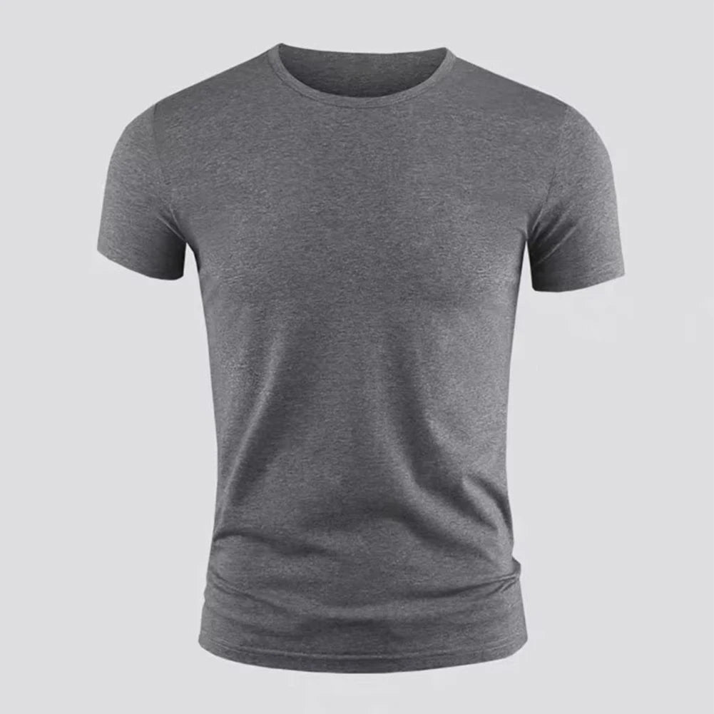 Camiseta básica de manga corta para hombre