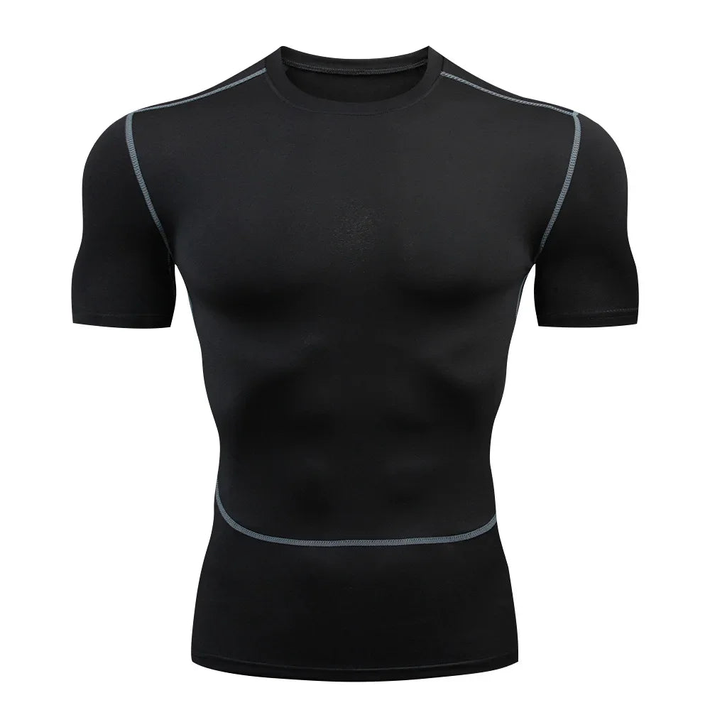 Camiseta manga corta ajustada hombre