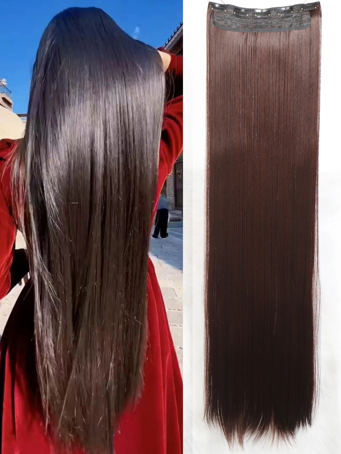 Extensiones largas para el pelo