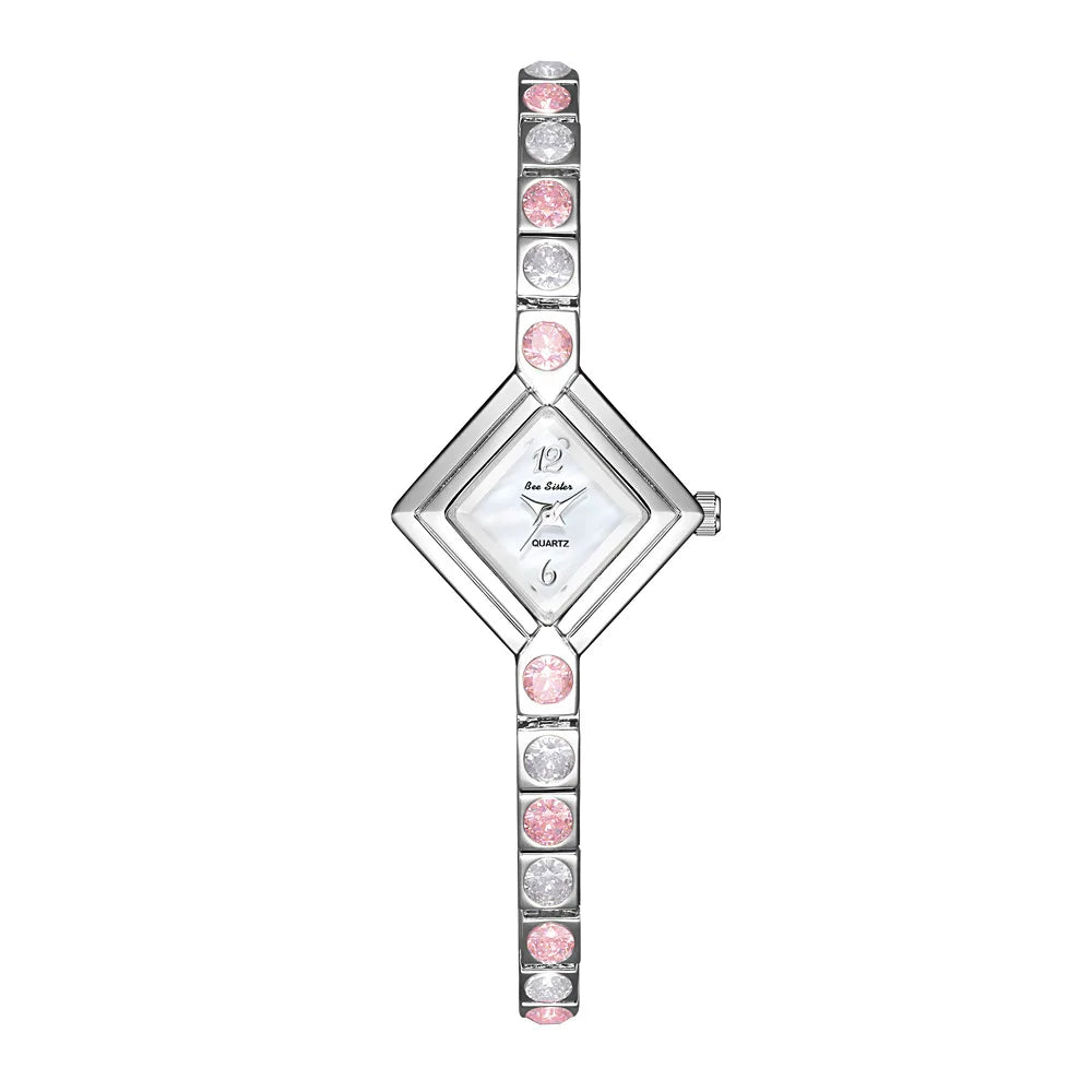 Reloj de acero inoxidable y resistente al agua para mujeres.