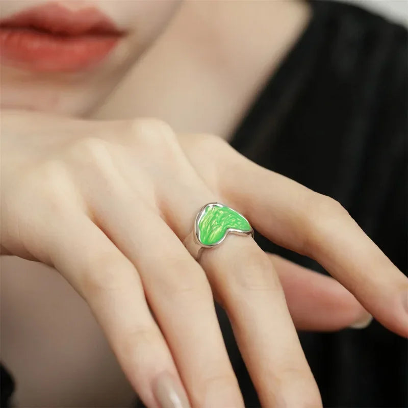 Anillo ajustable de corazón
