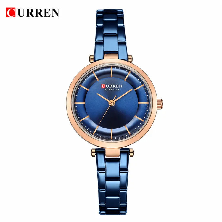 Reloj metálico de mujer
