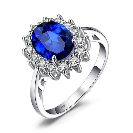 anillo de plata de ley de ojo de sirena