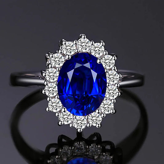 anillo de plata de ley de ojo de sirena