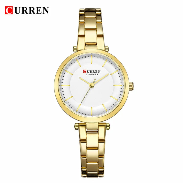 Reloj metálico de mujer