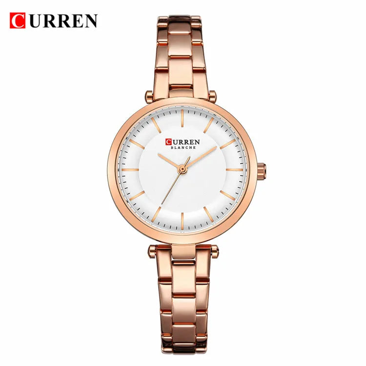 Reloj metálico de mujer