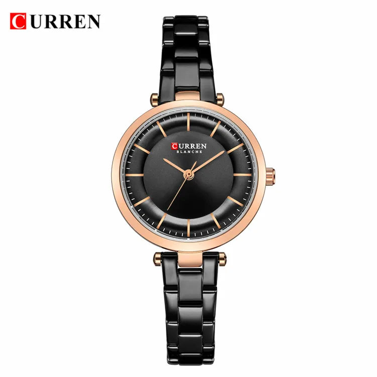 Reloj metálico de mujer