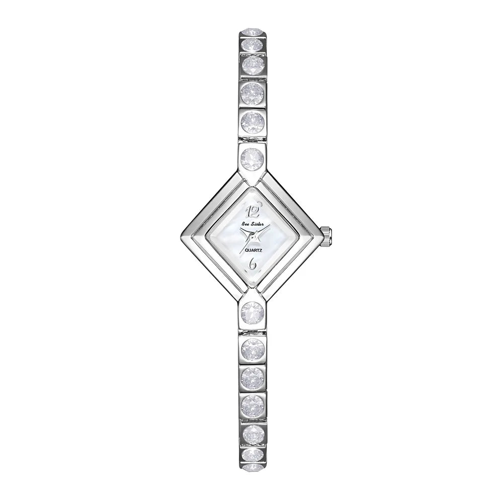 Reloj de acero inoxidable y resistente al agua para mujeres.