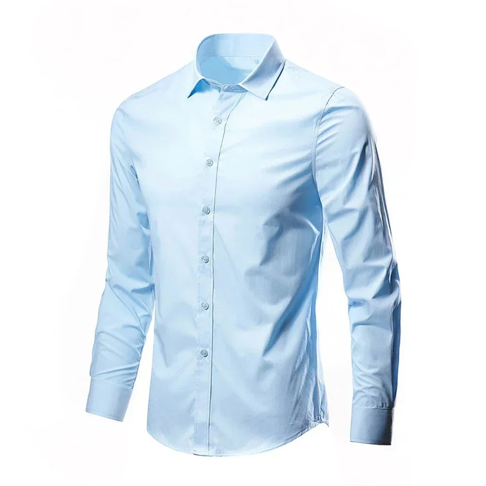 Camisa formal de manga larga para hombre