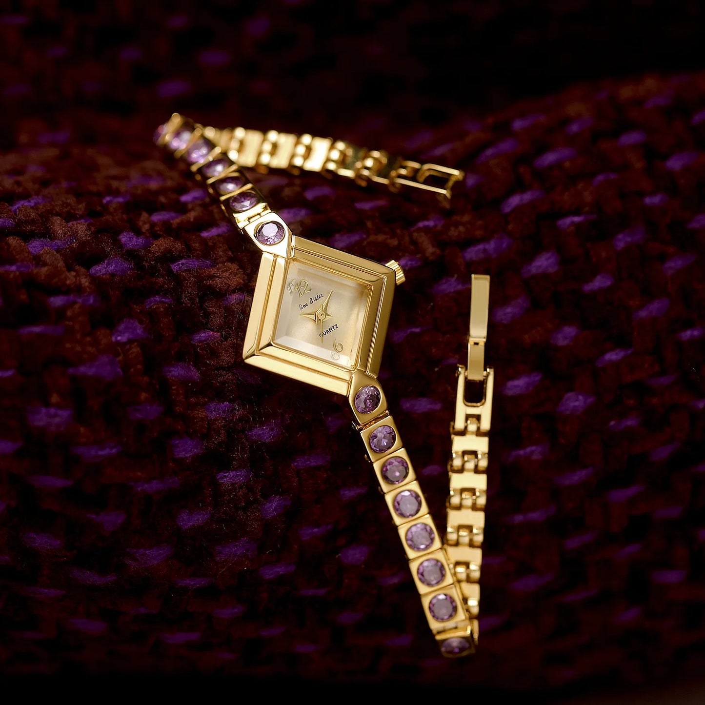 Reloj de acero inoxidable y resistente al agua para mujeres.