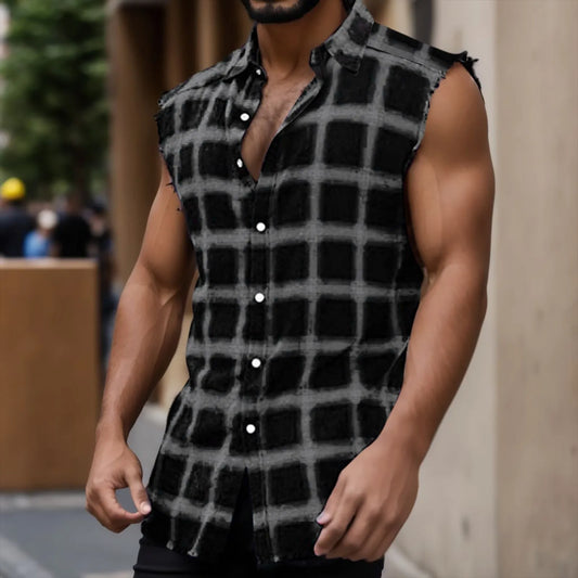 Camisa de cuadros hombre