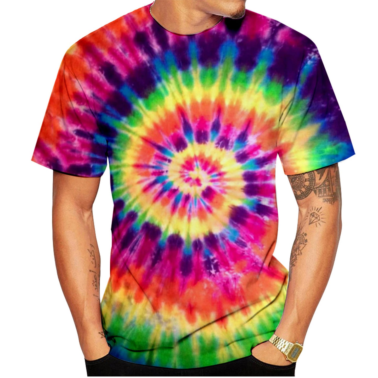 Camiseta hippie tie-dye
