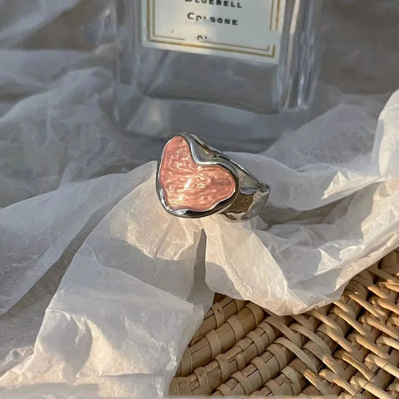 Anillo ajustable de corazón