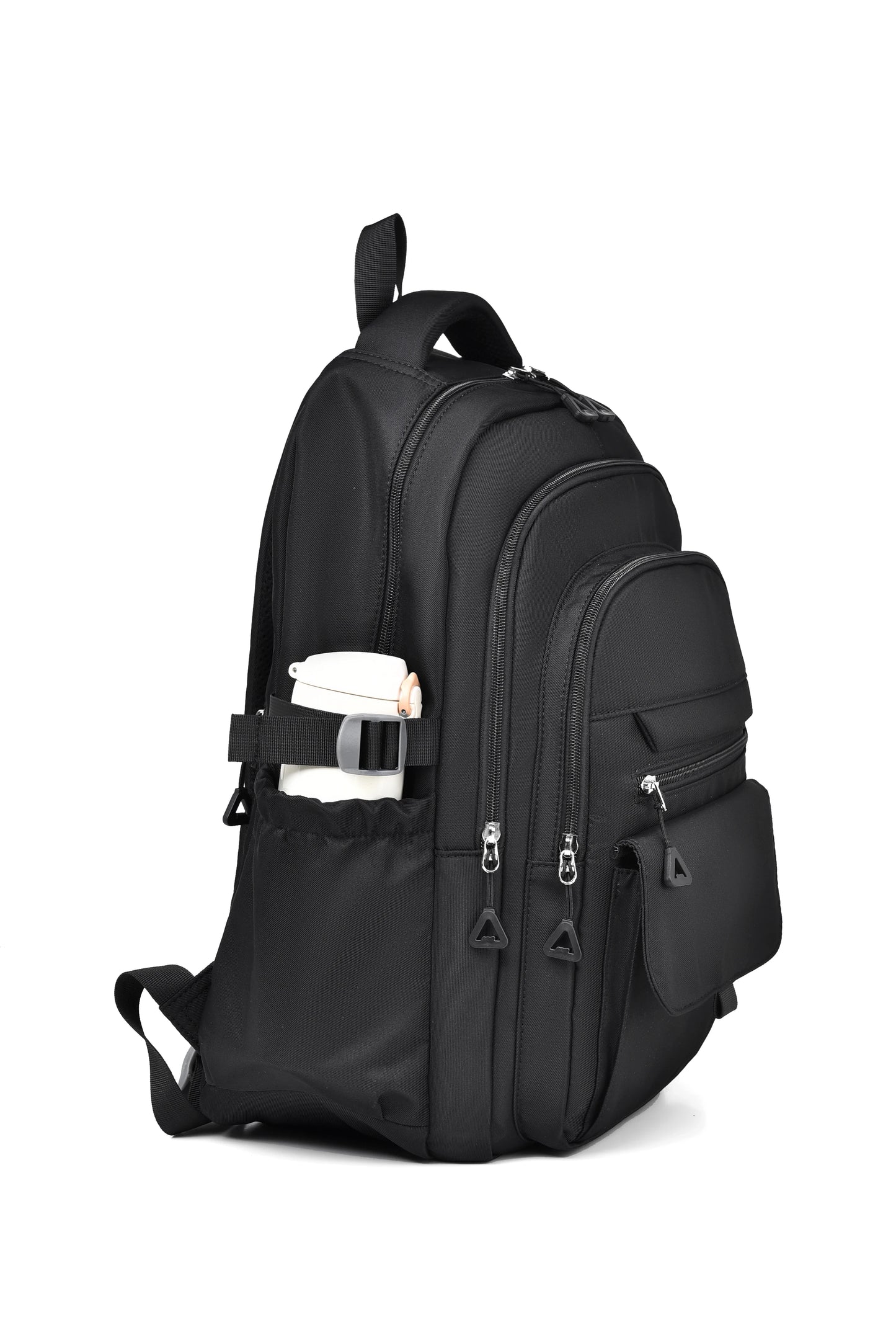 Mochila unisex básica con muchos bolsillos