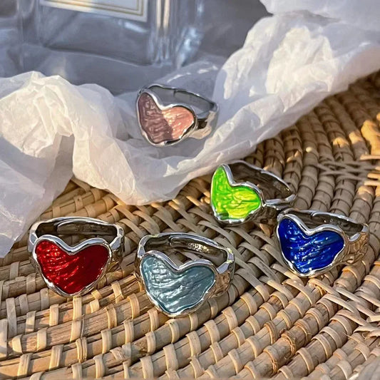 Anillo ajustable de corazón
