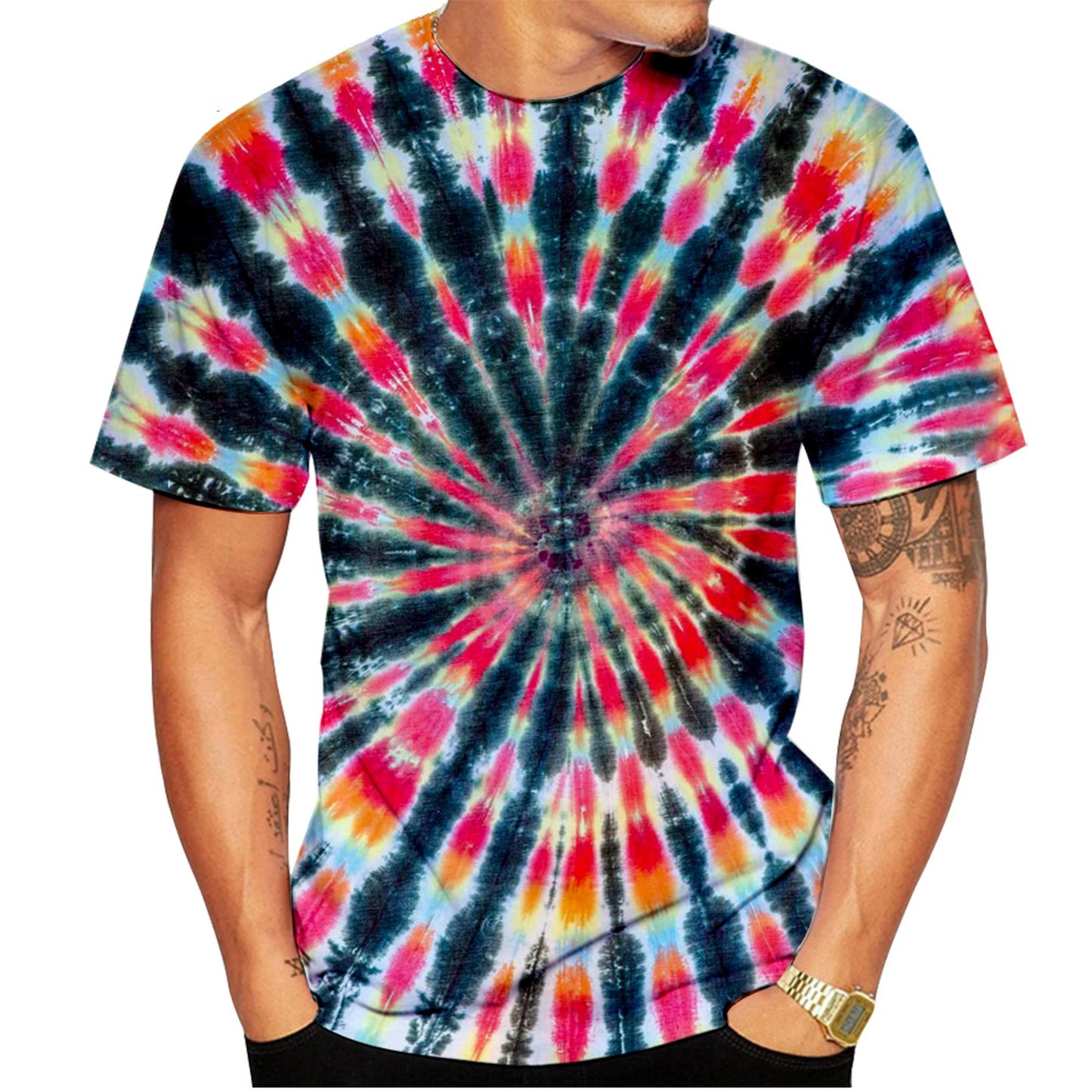 Camiseta hippie tie-dye