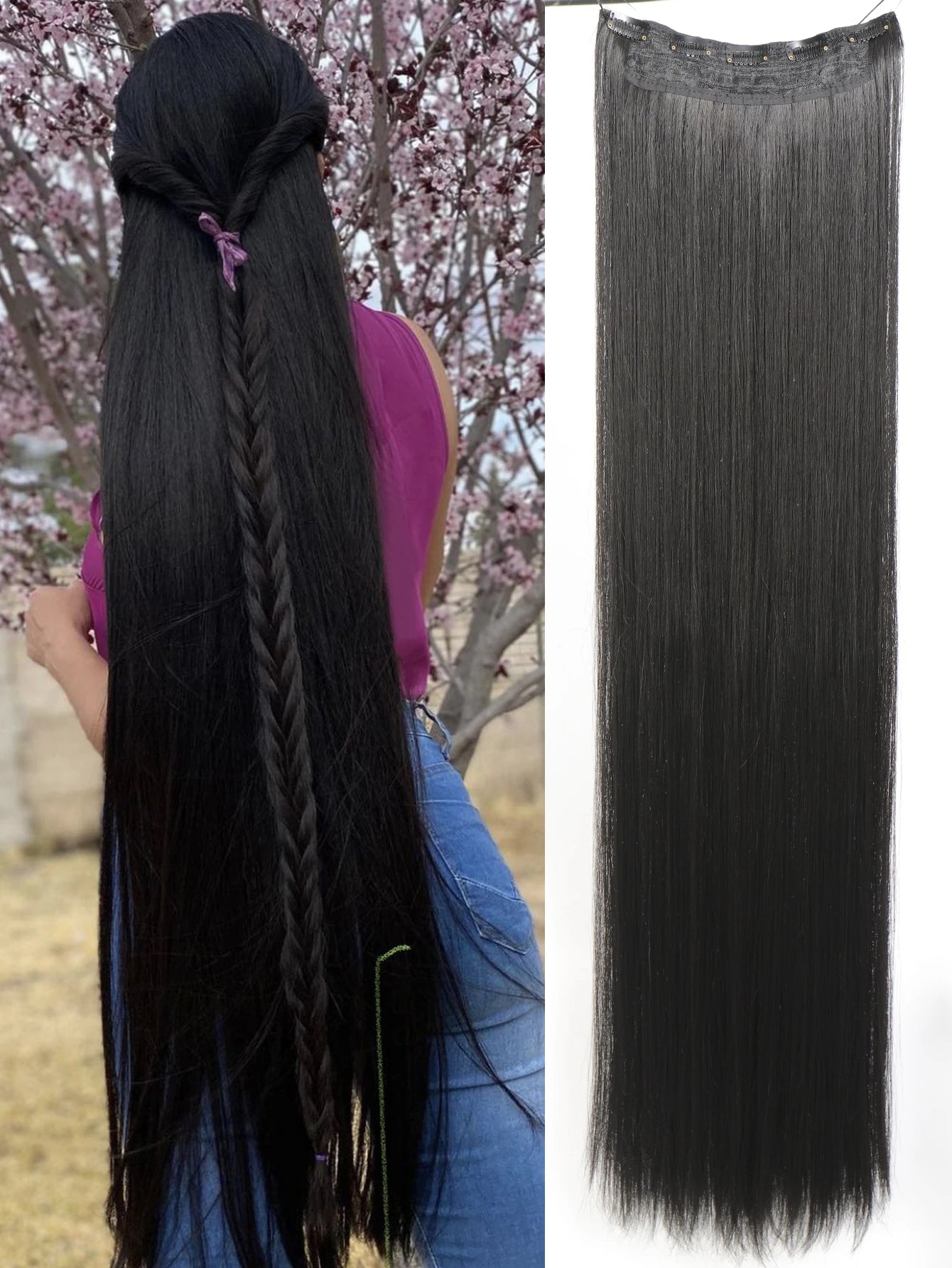 Extensiones largas para el pelo