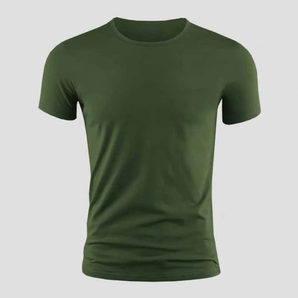 Camiseta básica de manga corta para hombre