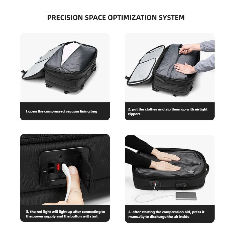 Mochila espaciosa con cargador para el móvil