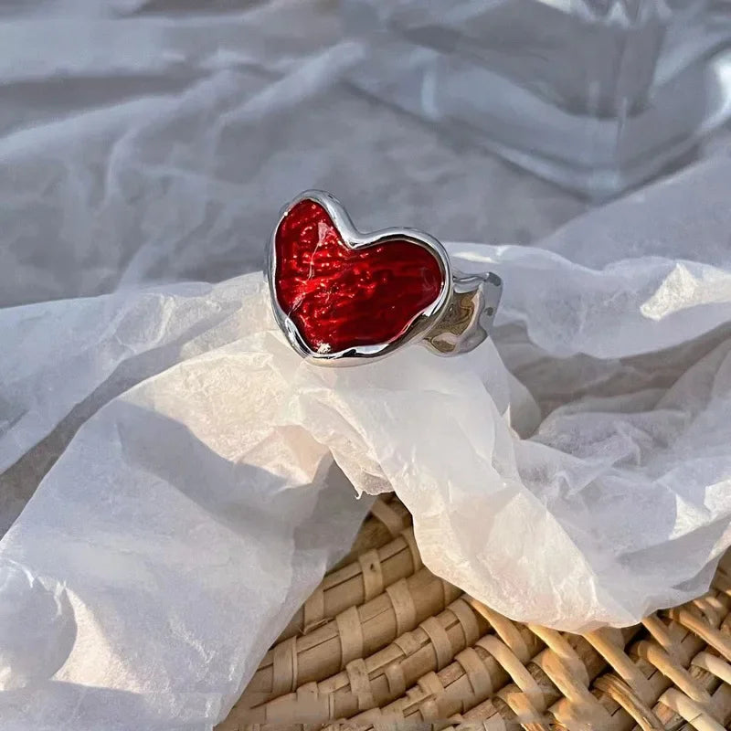 Anillo ajustable de corazón