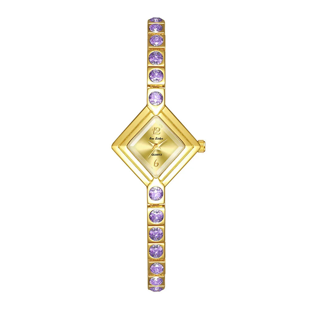 Reloj de acero inoxidable y resistente al agua para mujeres.