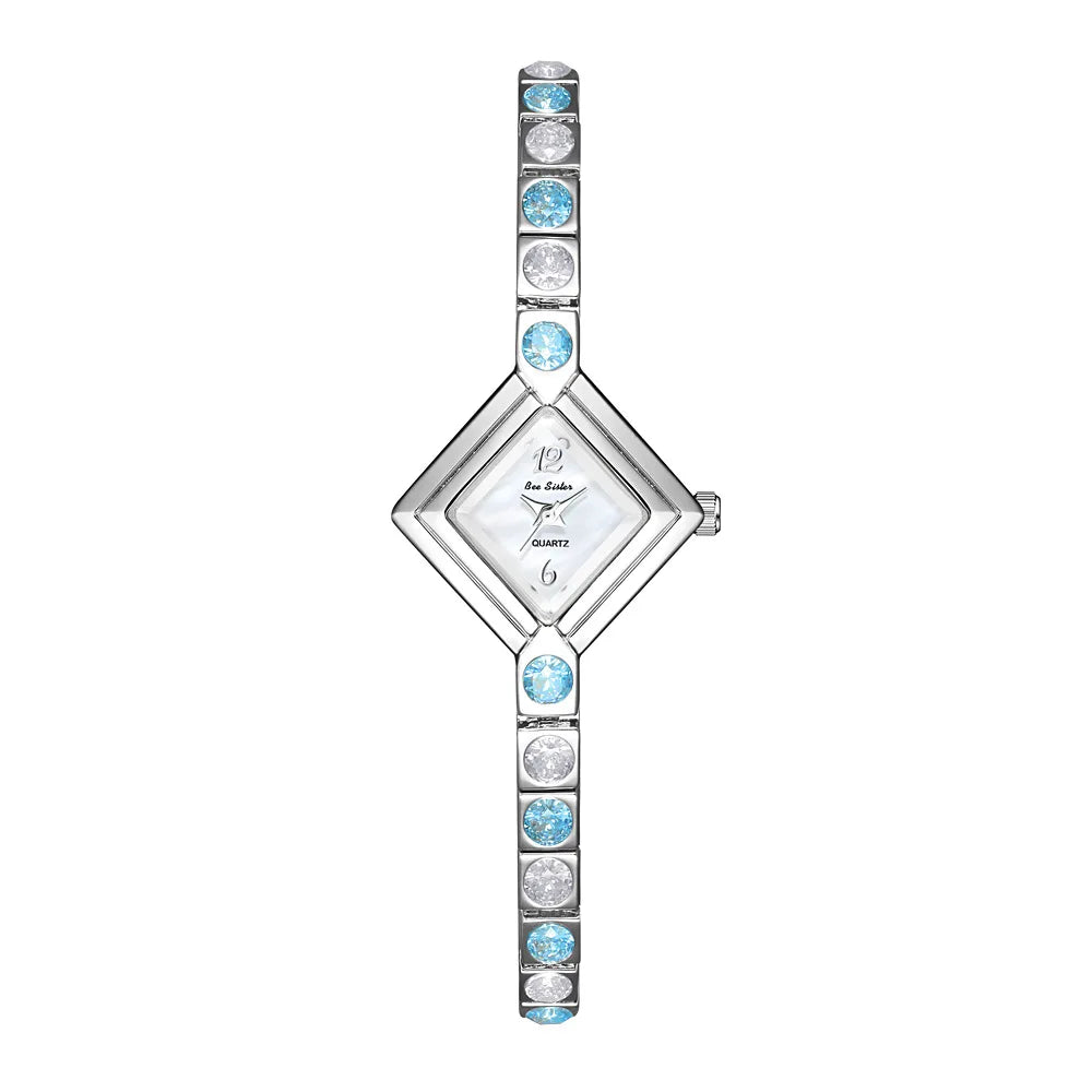 Reloj de acero inoxidable y resistente al agua para mujeres.