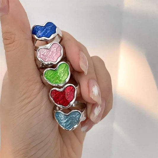 Anillo ajustable de corazón