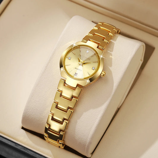 Reloj de acero inoxidable para mujer