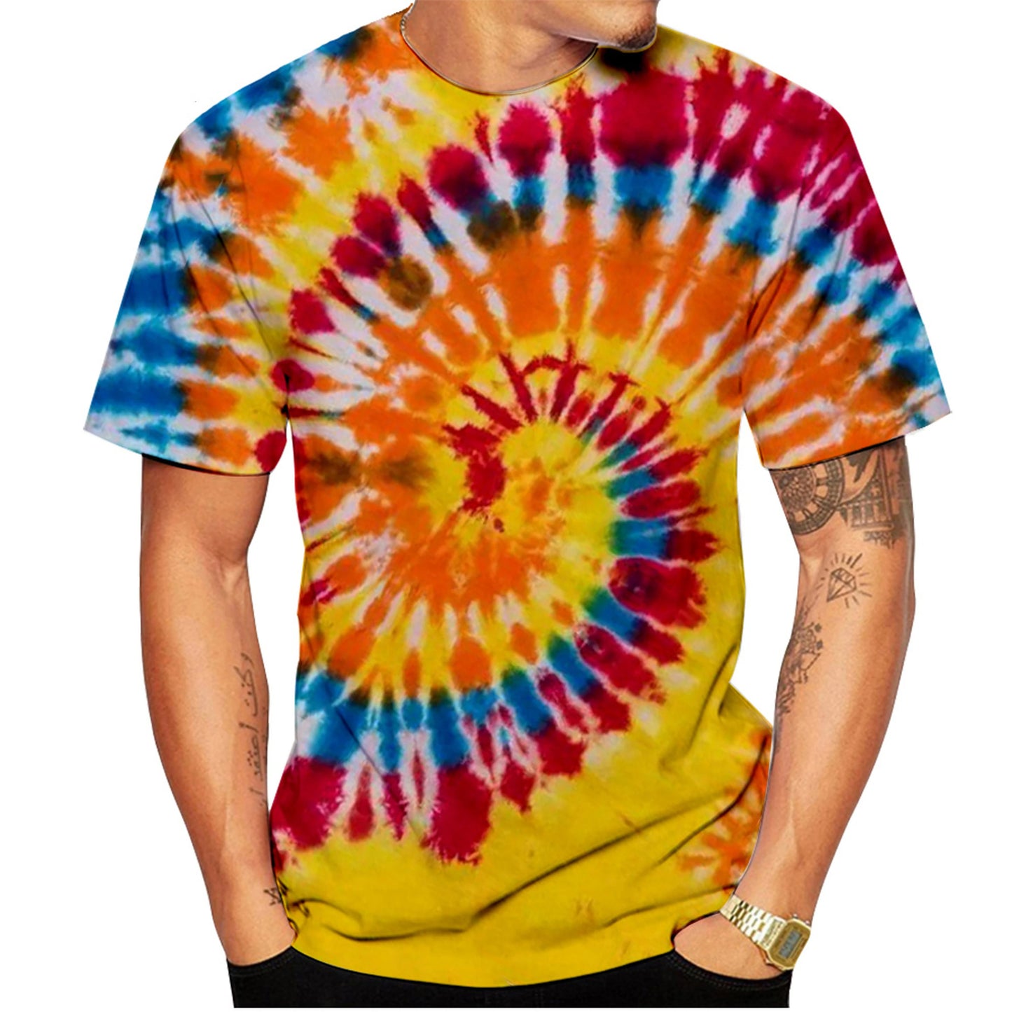Camiseta hippie tie-dye
