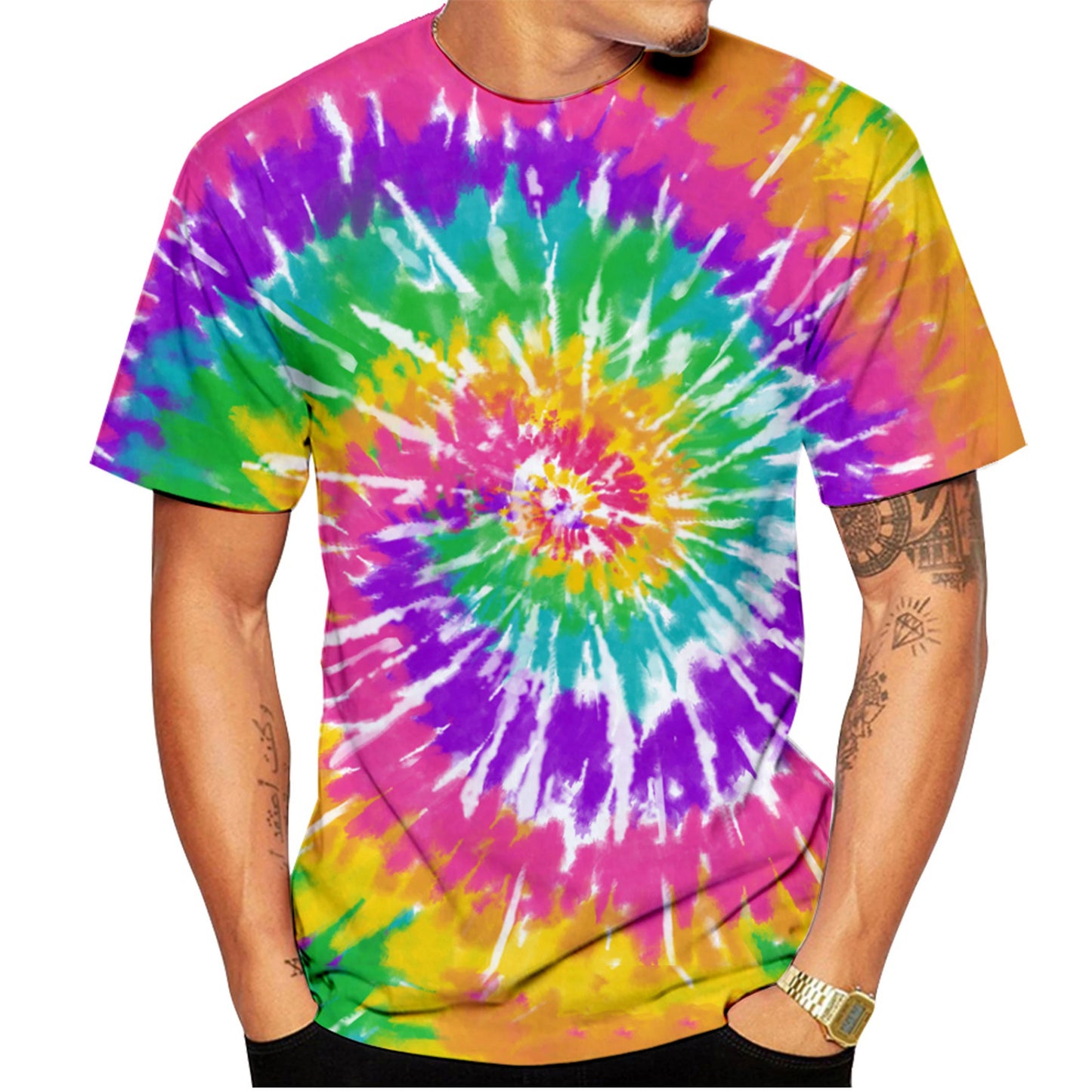 Camiseta hippie tie-dye