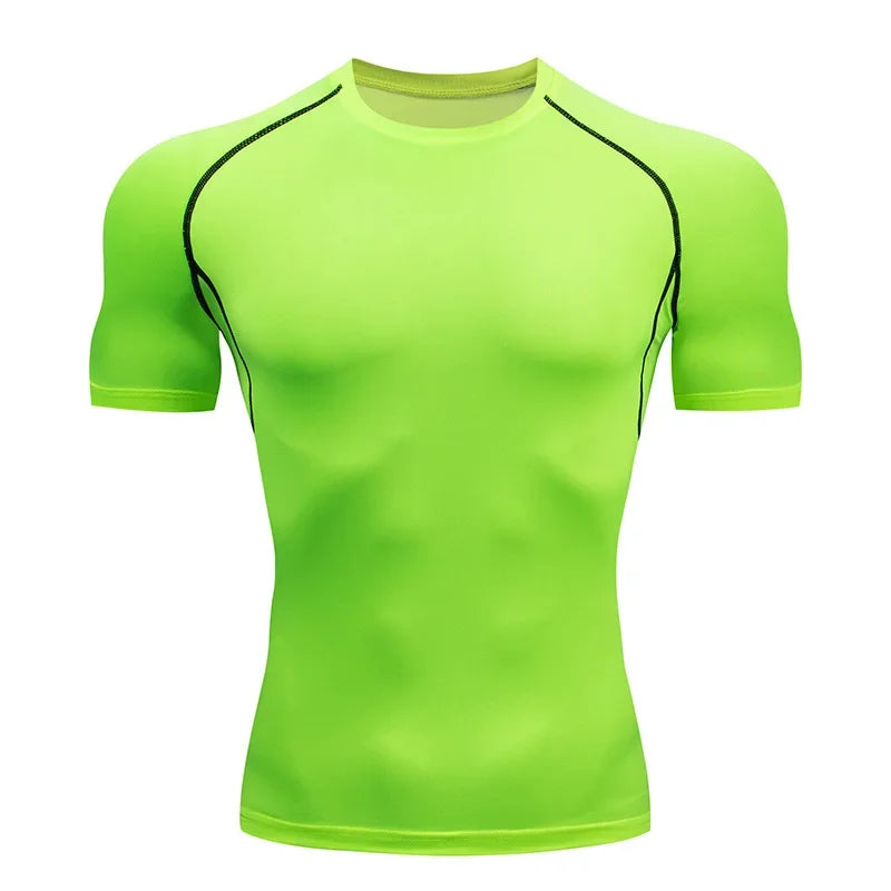 Camiseta manga corta ajustada hombre