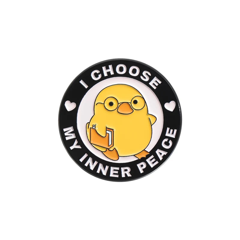 Pins de patos y pingüinos