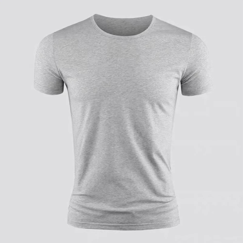 Camiseta básica de manga corta para hombre