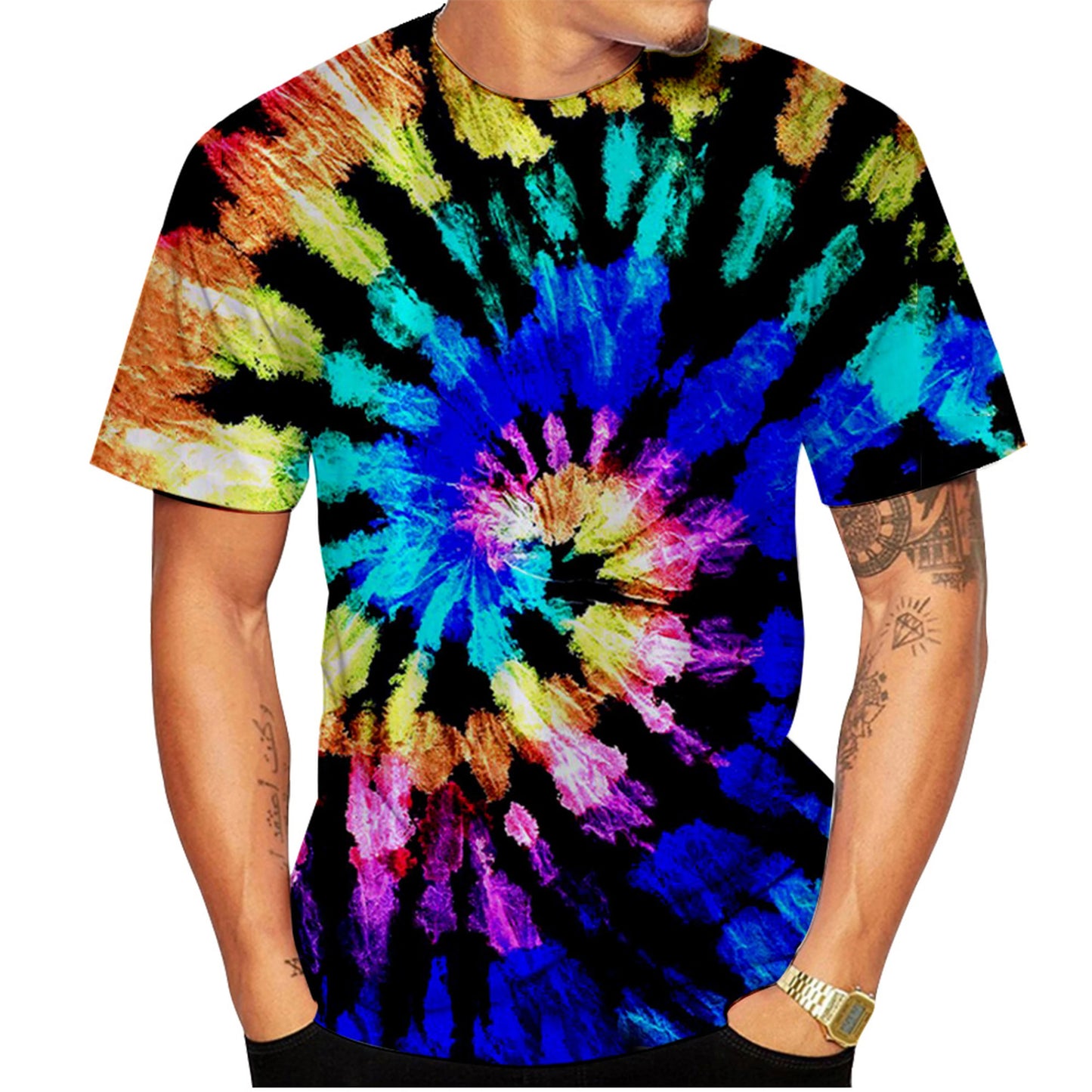Camiseta hippie tie-dye