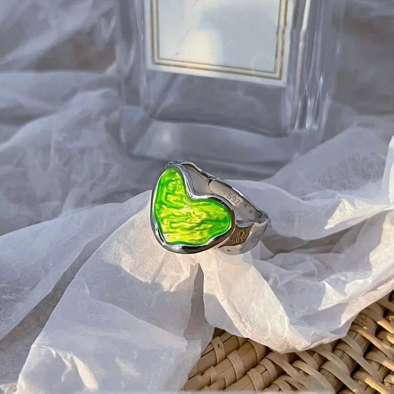 Anillo ajustable de corazón