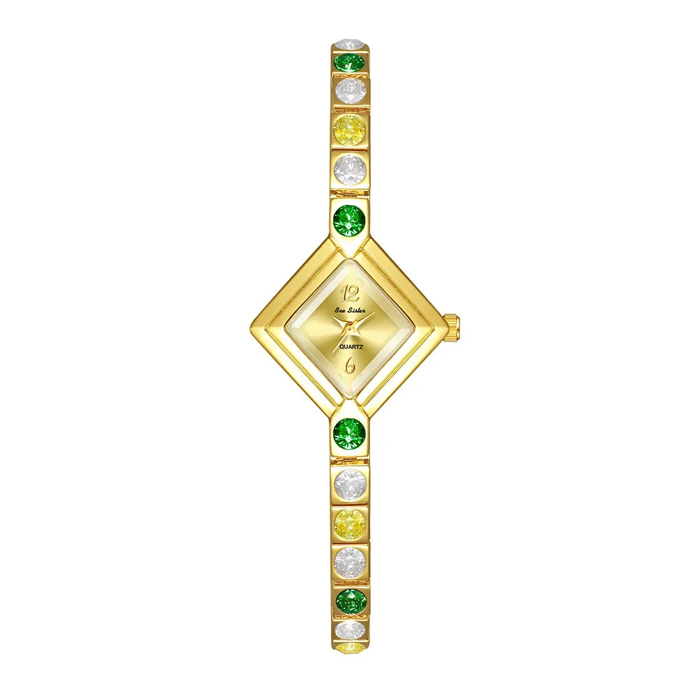 Reloj de acero inoxidable y resistente al agua para mujeres.